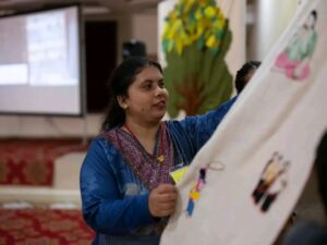 Through the Hamro Sahas initiative, UN Women and the UK Government hosted a two-day workshop in Madhesh Province, bringing together women leaders, youth advocates, and frontline practitioners. Pahichan Nepal and its partner organizations were also part of this meaningful gathering. Day 1 focused on collective care and healing, with participants using art, movement, and creative expression to reconnect with themselves and each other. Day 2 explored the different forms of gender-based violence, especially in digital spaces. Through sharing stories and discussions, participants co-created ideas for safer online environments. The workshop reinforced that care, creativity, solidarity, and collective action are essential for preventing violence and building inclusive, compassionate communities—online and offline.